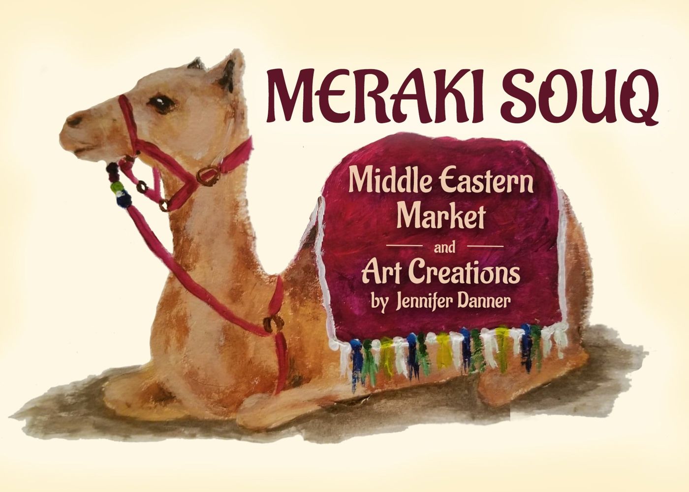 Meraki Souq watercolor camel art